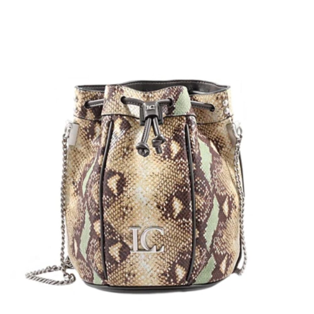 La Carrie Women's Gigi Egg Bucket In Python Print Bags - (BRAND NEW- NEVER USED)